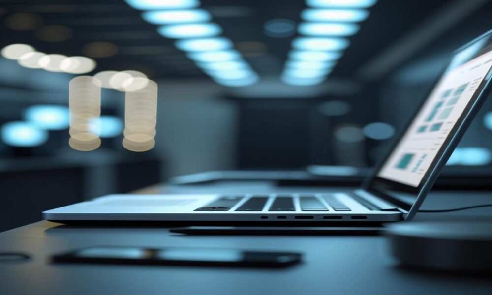 AI-generated image to illustrate the content of Future Stacked.