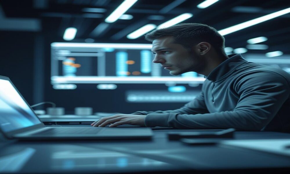 AI-generated image to illustrate the content of Future Stacked.