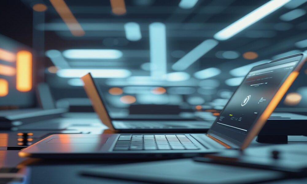 AI-generated image to illustrate the content of Future Stacked.