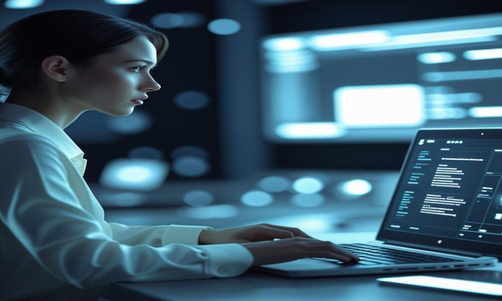 AI-generated image to illustrate the content of Future Stacked.