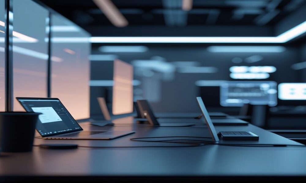 AI-generated image to illustrate the content of Future Stacked.