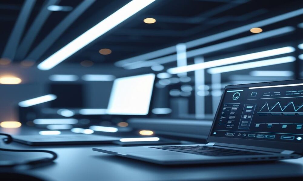 AI-generated image to illustrate the content of Future Stacked.