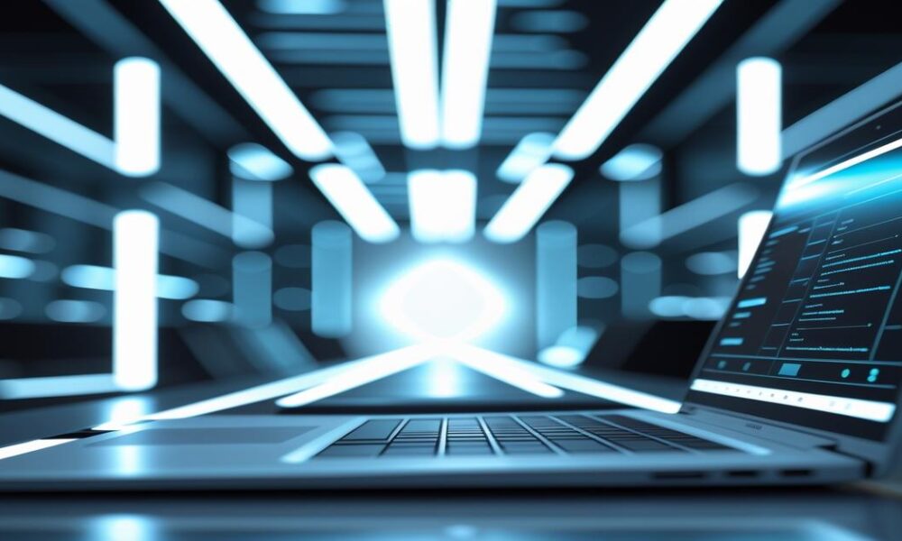 AI-generated image to illustrate the content of Future Stacked.