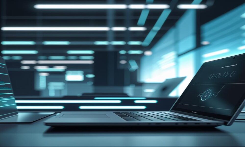 AI-generated image to illustrate the content of Future Stacked.