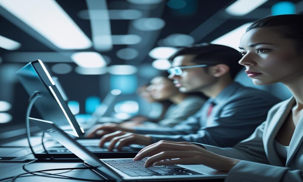 AI-generated image to illustrate the content of Future Stacked.