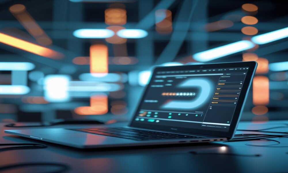 AI-generated image to illustrate the content of Future Stacked.