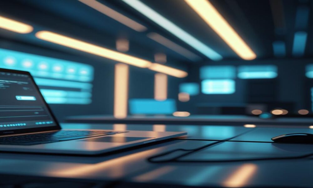 AI-generated image to illustrate the content of Future Stacked.