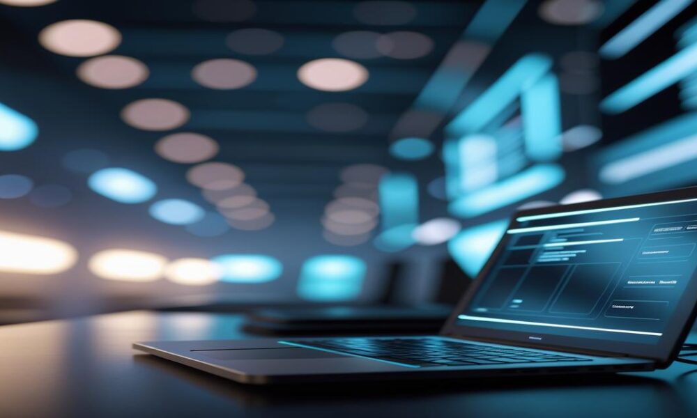 AI-generated image to illustrate the content of Future Stacked.