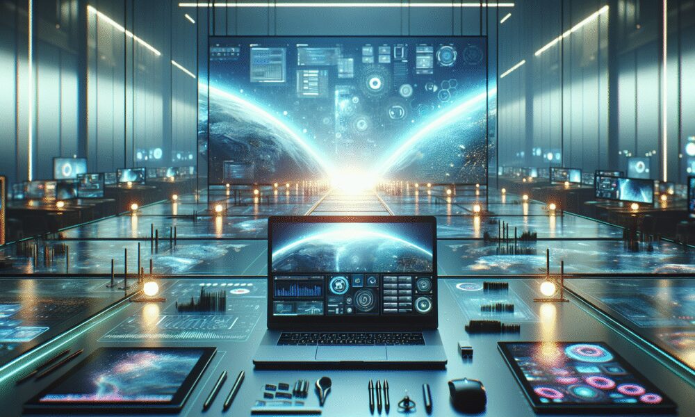 AI-generated image to illustrate the content of Future Stacked.