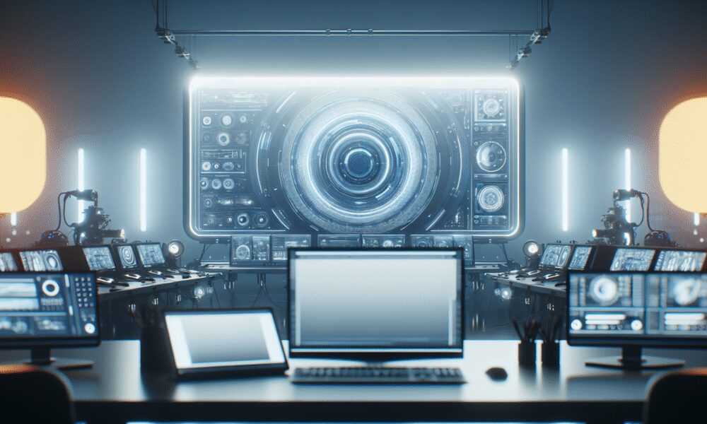 AI-generated image to illustrate the content of Future Stacked.