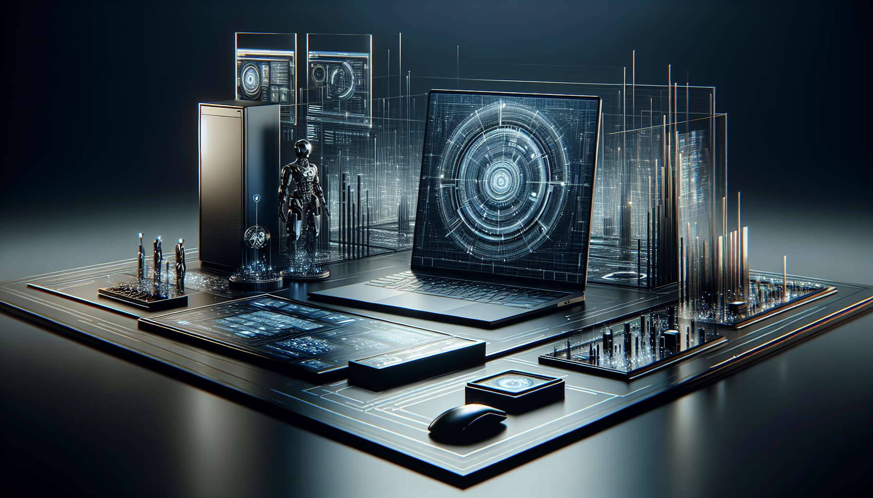 AI-generated image to illustrate the content of Future Stacked.